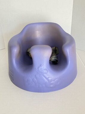 Bumbo Infant Floor Seat Baby Sit Up Chair w/ Adjustable Safety Harness Purple